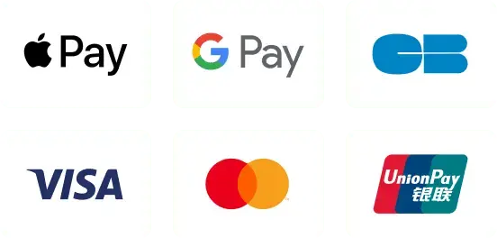 Image représentant la liste des moyens de paiement acceptés